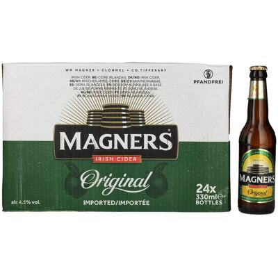 Magners Irish Cider ORIGINAL 4,5% Vol. 24x0,33l - Publicité Magners Irish Cider ORIGINAL 4,5% Vol. 24x0,33l - Publicité