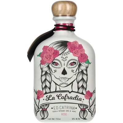 La Cofradia Tequila La Cofradia ED. CATRINA Tequila Rosé Reposado 100% de Agave 38% Vol. 0,7l - Publicité La Cofradia Tequila La Cofradia ED. CATRINA Tequila Rosé Reposado 100% de Agave 38% Vol. 0,7l - Publicité