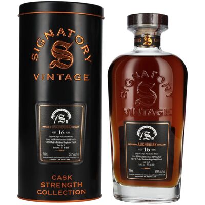 Signatory Vintage SYMINGTON'S CHOICE 16 Years Old AUCHROISK PX Hogshead Finish - Whisky - Publicité Signatory Vintage SYMINGTON'S CHOICE 16 Years Old AUCHROISK PX Hogshead Finish - Whisky - Publicité