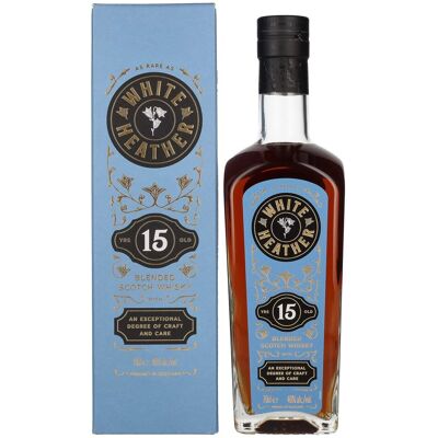 White Heather 15 Years Old Blended Scotch Whisky 46% Vol. 0,7l en boîte cadeau - Publicité White Heather 15 Years Old Blended Scotch Whisky 46% Vol. 0,7l en boîte cadeau - Publicité