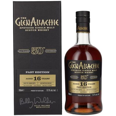 The GlenAllachie 16 Years Old 50th Anniversary PAST EDITION 57,1% Vol. 0,7l en boîte cadeau - Publicité The GlenAllachie 16 Years Old 50th Anniversary PAST EDITION 57,1% Vol. 0,7l en boîte cadeau - Publicité