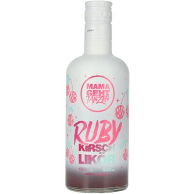 Ruby - Mama geht tanzen MAMA GEHT TANZEN Ruby Kirschlikör 15% Vol. 0,5l - Publicité Ruby - Mama geht tanzen MAMA GEHT TANZEN Ruby Kirschlikör 15% Vol. 0,5l - Publicité