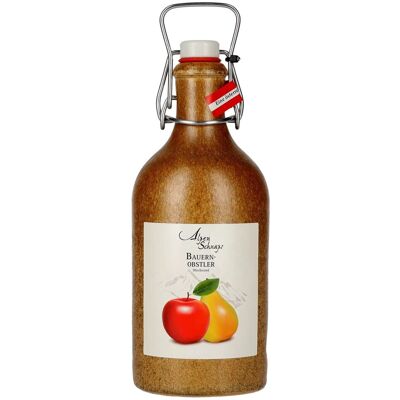 Nannerl Alpenschnaps BAUERN-OBSTLER 38% Vol. 0,5l im Tonkrug - Publicité Nannerl Alpenschnaps BAUERN-OBSTLER 38% Vol. 0,5l im Tonkrug - Publicité