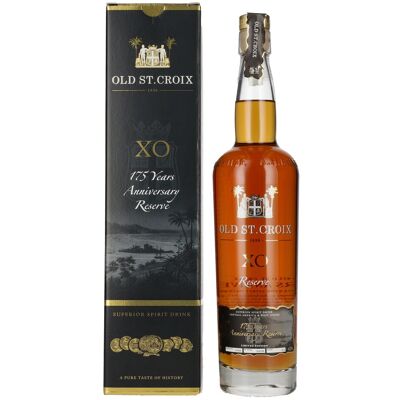 Old St. Croix A.H. Riise X.O. Reserve 175 YEARS ANNIVERSARY Superior Spirit Drink 42% Vol. 0,7l en boîte cadeau - Publicité Old St. Croix A.H. Riise X.O. Reserve 175 YEARS ANNIVERSARY Superior Spirit Drink 42% Vol. 0,7l en boîte cadeau - Publicité