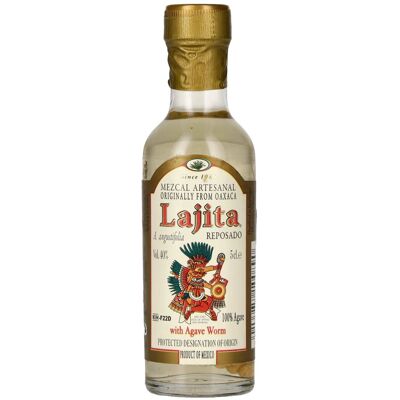 Lajita Tequila Lajita Mezcal Oaxaqueño with Agave Worm 40% Vol. 0,05l - Publicité Lajita Tequila Lajita Mezcal Oaxaqueño with Agave Worm 40% Vol. 0,05l - Publicité