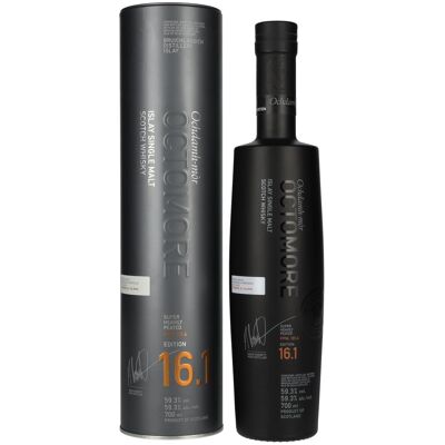 Octomore EDITION: 16.1 Super Heavily Peated Islay Single Malt Release 2025 59,3% Vol. 0,7l in Tinbox - Publicité Octomore EDITION: 16.1 Super Heavily Peated Islay Single Malt Release 2025 59,3% Vol. 0,7l in Tinbox - Publicité