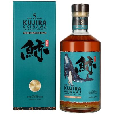 Kujira Ryukyu Whisky Kujira Okinawa 5 Years Old WHITE OAK VIRGIN CASK Whisky 43% Vol. 0,7l en boîte cadeau - Publicité Kujira Ryukyu Whisky Kujira Okinawa 5 Years Old WHITE OAK VIRGIN CASK Whisky 43% Vol. 0,7l en boîte cadeau - Publicité