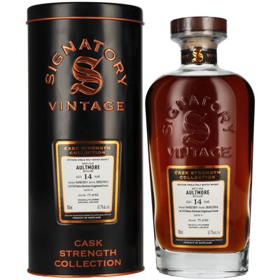 Signatory Vintage AULTMORE 14 Years Old Cask Strength Collection 2011 61,7% Vol. 0,7l in Tinbox - Publicité Signatory Vintage AULTMORE 14 Years Old Cask Strength Collection 2011 61,7% Vol. 0,7l in Tinbox - Publicité