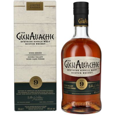 The GlenAllachie 9 Years Old DOURO VALLEY WINE CASK FINISH Limited Edition 48% Vol. 0,7l en boîte cadeau - Publicité The GlenAllachie 9 Years Old DOURO VALLEY WINE CASK FINISH Limited Edition 48% Vol. 0,7l en boîte cadeau - Publicité