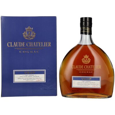 Claude Chatelier Cognac Claude Chatelier VSOP Fine Cognac 40% Vol. 0,7l en boîte cadeau - Publicité Claude Chatelier Cognac Claude Chatelier VSOP Fine Cognac 40% Vol. 0,7l en boîte cadeau - Publicité