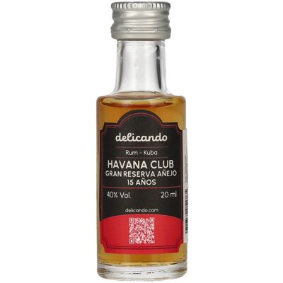 Havana Club Gran Reserva Añejo 15 Años 40% Vol. 0,02l - Publicité Havana Club Gran Reserva Añejo 15 Años 40% Vol. 0,02l - Publicité