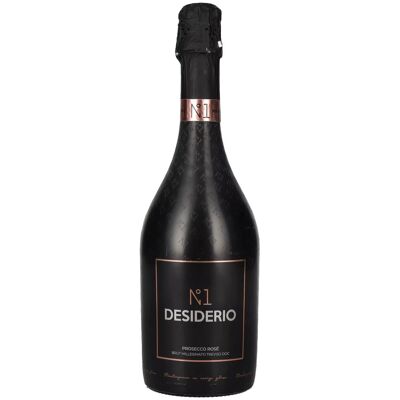 Desiderio N°1 Prosecco Rosé Brut Millesimato Treviso DOC 2021 11,5% Vol. 0,75l - Publicité Desiderio N°1 Prosecco Rosé Brut Millesimato Treviso DOC 2021 11,5% Vol. 0,75l - Publicité