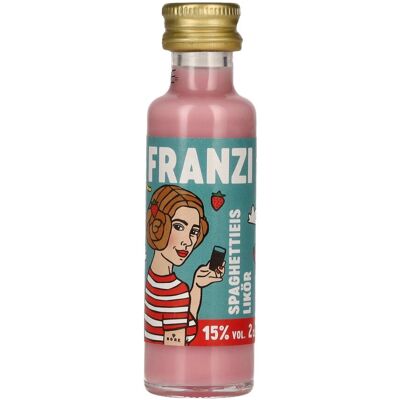 Franzi Likör Franzi Spaghettieis Likör 15% Vol. 0,02l - Publicité Franzi Likör Franzi Spaghettieis Likör 15% Vol. 0,02l - Publicité