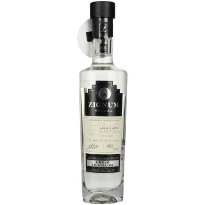Zignum Mezcal Añejo Cristalino 100% Agave Angustifolia DOP 40% Vol. 0,7l - Publicité Zignum Mezcal Añejo Cristalino 100% Agave Angustifolia DOP 40% Vol. 0,7l - Publicité