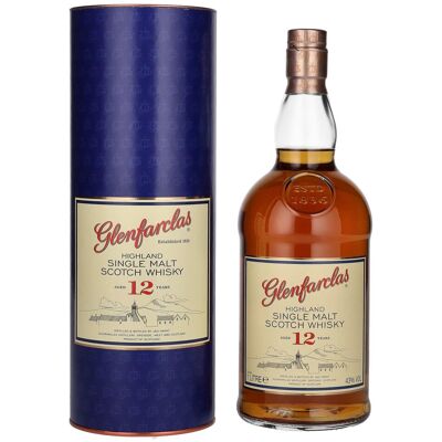Glenfarclas 12 Ans Highland Single Malt Scotch Whisky - Whisky - Publicité Glenfarclas 12 Ans Highland Single Malt Scotch Whisky - Whisky - Publicité