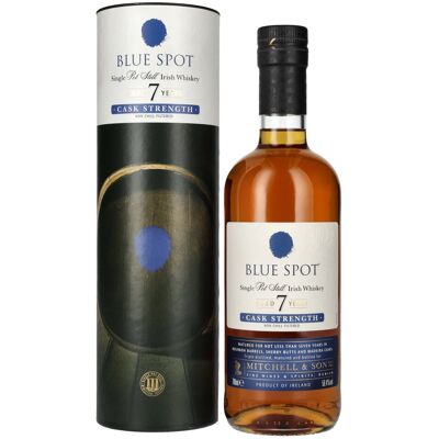 Blue Spot 7 Years Old Cask Strength Pot Still Irish Whiskey 58,4% Vol. 0,7l en boîte cadeau - Publicité Blue Spot 7 Years Old Cask Strength Pot Still Irish Whiskey 58,4% Vol. 0,7l en boîte cadeau - Publicité