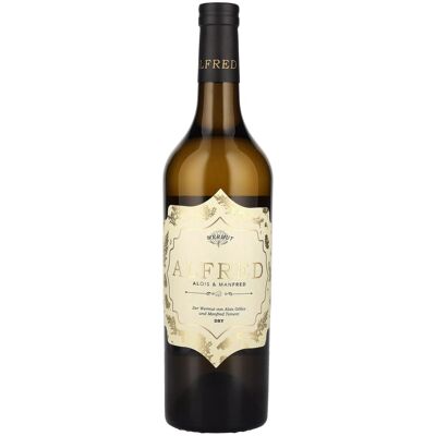 Alfred Alois & Manfred Dry Wermut - Vermouth 17% Vol. 0,75L - Publicité Alfred Alois & Manfred Dry Wermut - Vermouth 17% Vol. 0,75L - Publicité