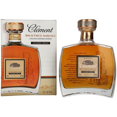 Clément Rhum Vieux Agricole Colonne Créole 40,7% Vol. 0,7l en boîte cadeau - Publicité Clément Rhum Vieux Agricole Colonne Créole 40,7% Vol. 0,7l en boîte cadeau - Publicité