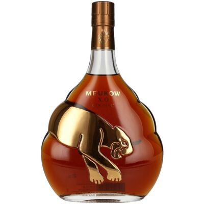 Meukow Cognac Meukow X.O. Cognac Gold FELINE Limited Edition 40% Vol. 0,7l - Publicité Meukow Cognac Meukow X.O. Cognac Gold FELINE Limited Edition 40% Vol. 0,7l - Publicité