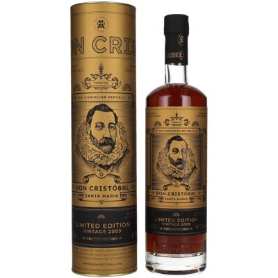Ron Cristóbal Santa Maria Limited Edition Vintage 2009 45% Vol. 0,7l en boîte cadeau - Publicité Ron Cristóbal Santa Maria Limited Edition Vintage 2009 45% Vol. 0,7l en boîte cadeau - Publicité