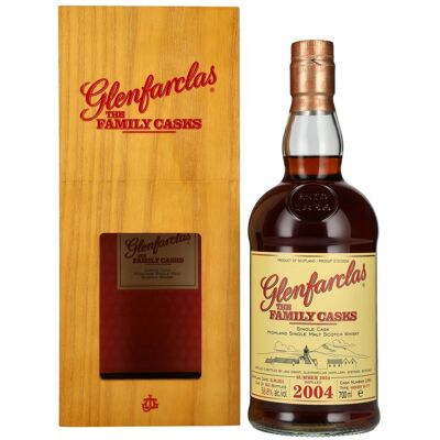 Glenfarclas THE FAMILY CASKS Single Cask SUMMER 2024 Sherry Butt #2385 2004 58,8% Vol. 0,7l in Holzkiste - Publicité Glenfarclas THE FAMILY CASKS Single Cask SUMMER 2024 Sherry Butt #2385 2004 58,8% Vol. 0,7l in Holzkiste - Publicité