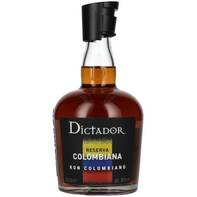 Rhum Dictador Dictador COLOMBIANA Reserva Aged Rum 2021 38% Vol. 0,7l - Publicité Rhum Dictador Dictador COLOMBIANA Reserva Aged Rum 2021 38% Vol. 0,7l - Publicité