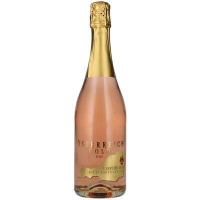 Inführ Gold Rosé - Vin mousseux rosé de luxe avec feuille d'or 23 carats - 9,5% Vol. Publicité Inführ Gold Rosé - Vin mousseux rosé de luxe avec feuille d'or 23 carats - 9,5% Vol. Publicité
