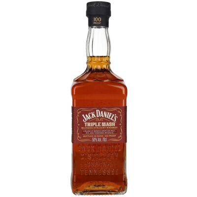 Jack Daniel's TRIPLE MASH Blended Straight Whiskey BOTTLED-IN-BOND 50% Vol. 0,7l - Publicité Jack Daniel's TRIPLE MASH Blended Straight Whiskey BOTTLED-IN-BOND 50% Vol. 0,7l - Publicité
