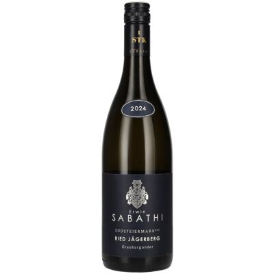 Weingut Erwin Sabathi Erwin Sabathi Grauburgunder Ried Jägerberg Südsteiermark DAC 2024 13% Vol. 0,75l - Publicité Weingut Erwin Sabathi Erwin Sabathi Grauburgunder Ried Jägerberg Südsteiermark DAC 2024 13% Vol. 0,75l - Publicité