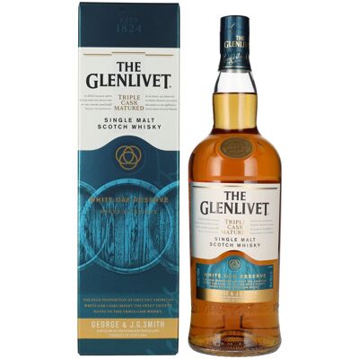 The Glenlivet White Oak Reserve - Triple Cask Matured Single Malt Scotch Whisky - Publicité The Glenlivet White Oak Reserve - Triple Cask Matured Single Malt Scotch Whisky - Publicité