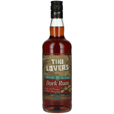 Tiki Lovers Rum Tiki Lovers Dark Rum Finest Caribbean Blend 57% Vol. 0,7l - Publicité Tiki Lovers Rum Tiki Lovers Dark Rum Finest Caribbean Blend 57% Vol. 0,7l - Publicité