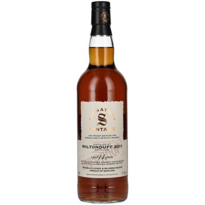 Signatory Vintage 100 Proof Edition MILTONDUFF 14 Years Old Single Malt #54 2011 57,1% Vol. 0,7l - Publicité Signatory Vintage 100 Proof Edition MILTONDUFF 14 Years Old Single Malt #54 2011 57,1% Vol. 0,7l - Publicité