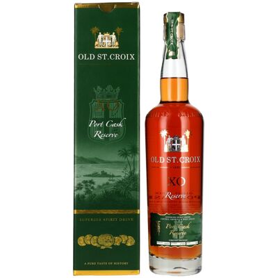 Old St. Croix A.H. Riise X.O. Reserve Port Cask Superior Spirit Drink 45% Vol. 0,7l en boîte cadeau - Publicité Old St. Croix A.H. Riise X.O. Reserve Port Cask Superior Spirit Drink 45% Vol. 0,7l en boîte cadeau - Publicité