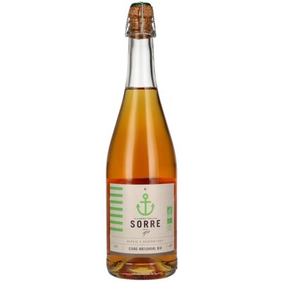 Sorre Cidre Artisanal Bio 4,5% Vol. 0,75l - Publicité Sorre Cidre Artisanal Bio 4,5% Vol. 0,75l - Publicité