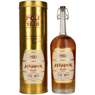Poli Grappa & Spirits Poli Brandy ATHANOR 40% Vol. 0,7l in Tinbox - Publicité Poli Grappa & Spirits Poli Brandy ATHANOR 40% Vol. 0,7l in Tinbox - Publicité