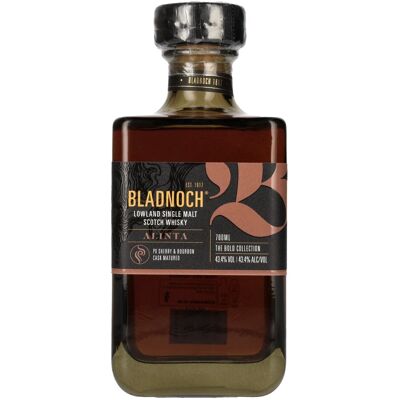Whisky Bladnoch Bladnoch ALINTA Lowland Single Malt Scotch Whisky 43,4% Vol. 0,7l - Publicité Whisky Bladnoch Bladnoch ALINTA Lowland Single Malt Scotch Whisky 43,4% Vol. 0,7l - Publicité