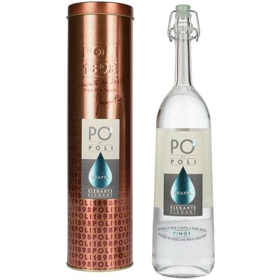 Poli Grappa & Spirits Poli Po' Di Poli Grappa Elegante 40% Vol. 0,7l in Tinbox - Publicité Poli Grappa & Spirits Poli Po' Di Poli Grappa Elegante 40% Vol. 0,7l in Tinbox - Publicité