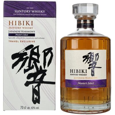 Suntory Hibiki Whisky Suntory Hibiki Japanese Harmony Master's Select Japanese Blended Whisky 43% Vol. 0,7l en boîte cadeau - Publicité Suntory Hibiki Whisky Suntory Hibiki Japanese Harmony Master's Select Japanese Blended Whisky 43% Vol. 0,7l en boîte cadeau - Publicité