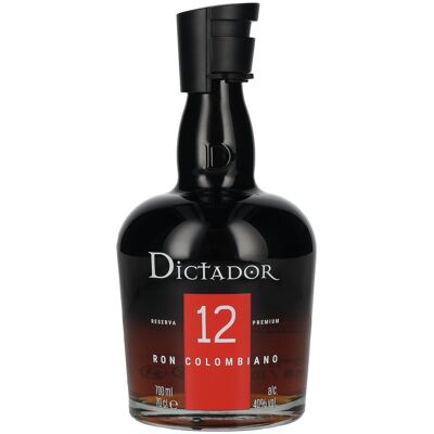 Rhum Dictador Dictador 12 Years Old Reserva Premium Ron Colombiano 40% Vol. 0,7l - Publicité Rhum Dictador Dictador 12 Years Old Reserva Premium Ron Colombiano 40% Vol. 0,7l - Publicité