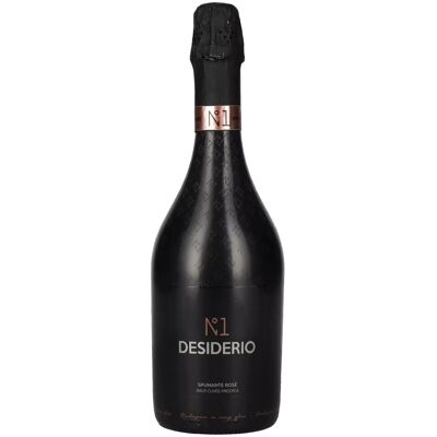 Desiderio N°1 Spumante Rosé Brut Cuveé Prestige 2021 11% Vol. 0,75l - Publicité Desiderio N°1 Spumante Rosé Brut Cuveé Prestige 2021 11% Vol. 0,75l - Publicité
