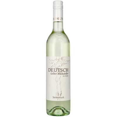Vin allemand Deutsch Gelber Muskateller Klassik Steiermark 2025 11,5% Vol. 0,75l - Publicité Vin allemand Deutsch Gelber Muskateller Klassik Steiermark 2025 11,5% Vol. 0,75l - Publicité