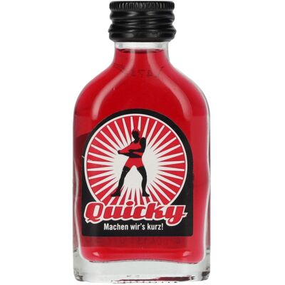 Quicky - Fruchtlikör 20% Vol. 0,02l - Publicité Quicky - Fruchtlikör 20% Vol. 0,02l - Publicité