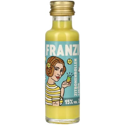 Franzi Likör Franzi Zitronenrollen Likör 15% Vol. 0,02l - Publicité Franzi Likör Franzi Zitronenrollen Likör 15% Vol. 0,02l - Publicité