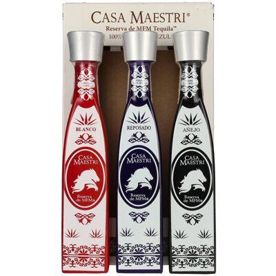 Casa Maestri MFM Tequila Gift Set 40% Vol. 3x0,1l - Publicité Casa Maestri MFM Tequila Gift Set 40% Vol. 3x0,1l - Publicité