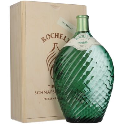 Rochelt Mirabelle 2017 50% Vol. 0,7l in Holzkiste - Publicité Rochelt Mirabelle 2017 50% Vol. 0,7l in Holzkiste - Publicité