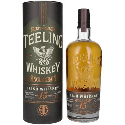Le whisky Teeling Teeling Whiskey SINGLE GRAIN 15 Years Old Sauvignon Blanc Cask 50% Vol. 0,7l en boîte cadeau - Publicité Le whisky Teeling Teeling Whiskey SINGLE GRAIN 15 Years Old Sauvignon Blanc Cask 50% Vol. 0,7l en boîte cadeau - Publicité