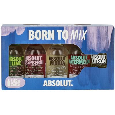 Absolut Mix Set de Dégustation Miniatures 5x0,05l 40% - Publicité Absolut Mix Set de Dégustation Miniatures 5x0,05l 40% - Publicité