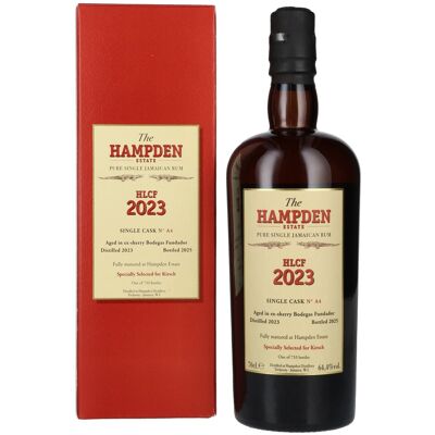 Rhum de Hampden Hampden HLCF Sherry Bodegas Fundador Pure Single Cask Jamaican Rum 2023 64,4% Vol. 0,7l en boîte cadeau - Publicité Rhum de Hampden Hampden HLCF Sherry Bodegas Fundador Pure Single Cask Jamaican Rum 2023 64,4% Vol. 0,7l en boîte cadeau - Publicité