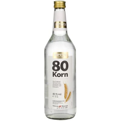 Spitz Spirituosen Spitz Ansatz Korn 80% Vol. 1l - Publicité Spitz Spirituosen Spitz Ansatz Korn 80% Vol. 1l - Publicité