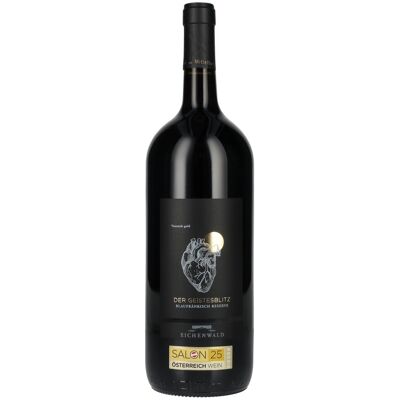 Eichenwald Weine Eichenwald DER GEISTESBLITZ Blaufränkisch Reserve 2022 14% Vol. 1,5l - Publicité Eichenwald Weine Eichenwald DER GEISTESBLITZ Blaufränkisch Reserve 2022 14% Vol. 1,5l - Publicité